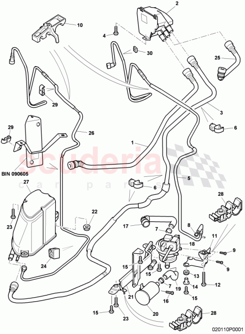 Part Diagram for Bentley 3W7201993B