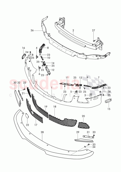 Part Diagram for Bentley 3W3 807 683 L