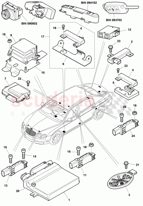 Part Diagram for Bentley N01470514