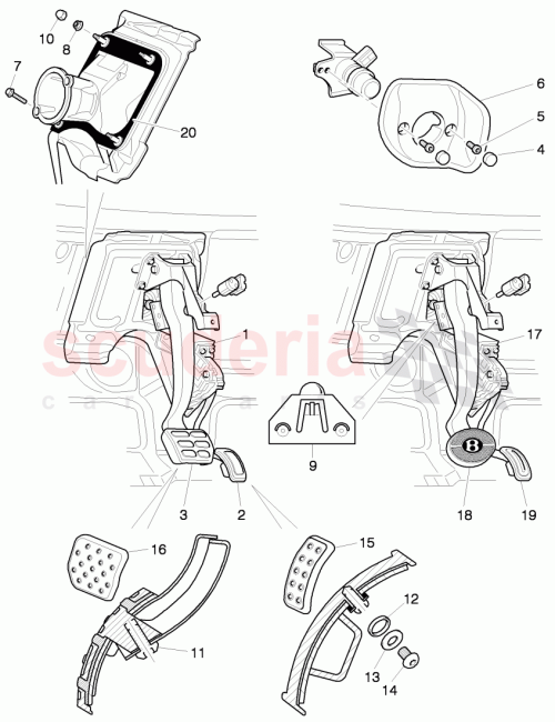 Part Diagram for Bentley N90728702