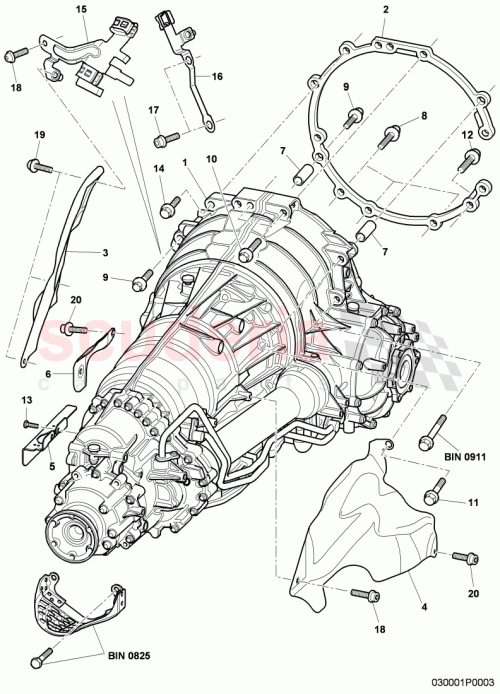 Part Diagram for Bentley 3W0971501G