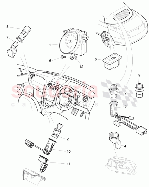 Part Diagram for Bentley 3W4919309