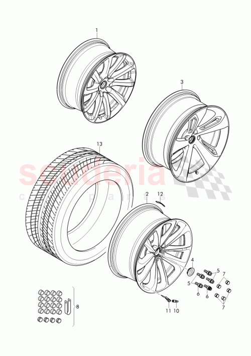 Part Diagram for Bentley 36A 601 025 AP
