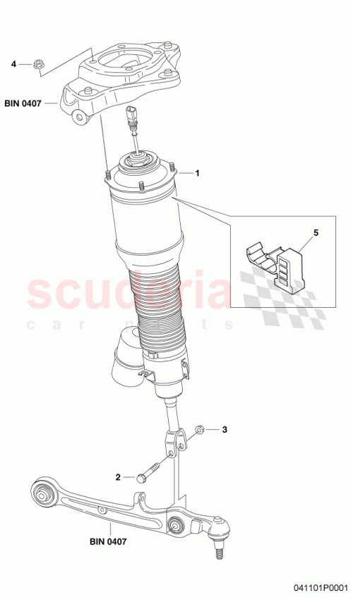Part Diagram for Bentley 3W8616040L