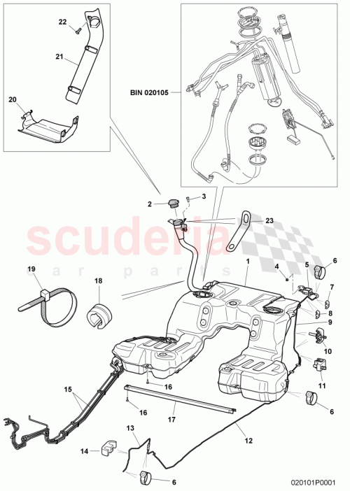 Part Diagram for Bentley 3W0 201 021 BE