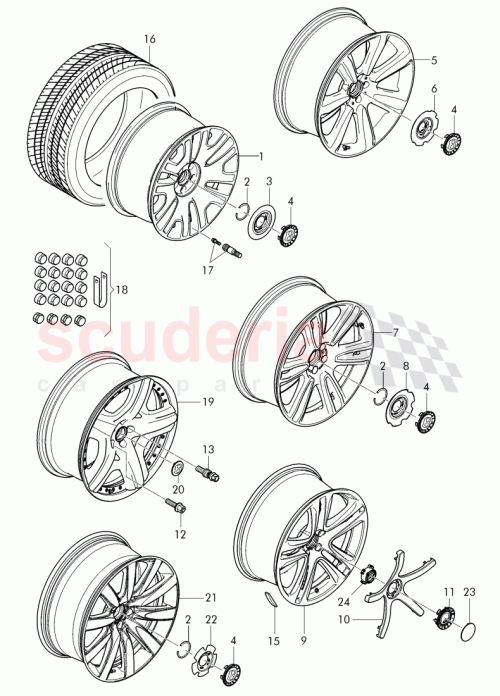 Part Diagram for Bentley 4W0 601 025