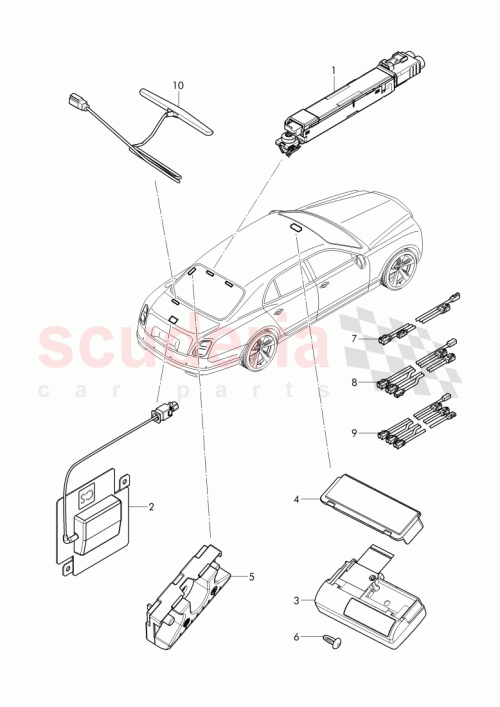 Part Diagram for Bentley 4F0 035 503 D