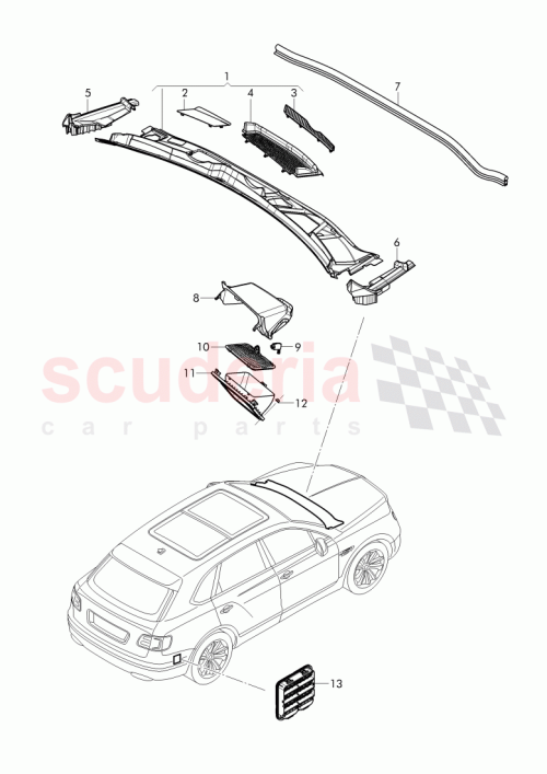 Part Diagram for Bentley 4M2 819 447