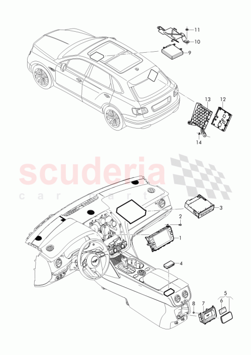 Part Diagram for Bentley 36A035897C