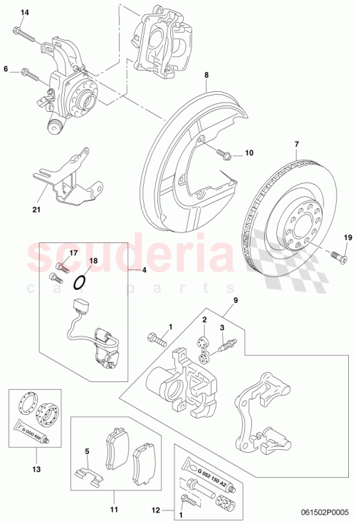 Part Diagram for Bentley 4E0 615 602 B