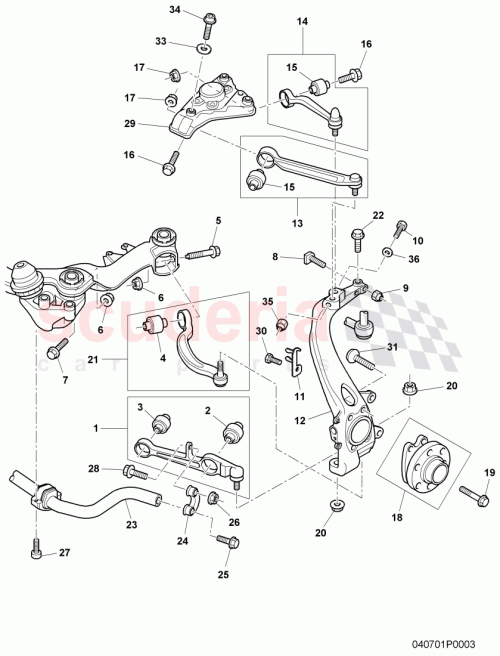 Part Diagram for Bentley 3W0 411 305 AA