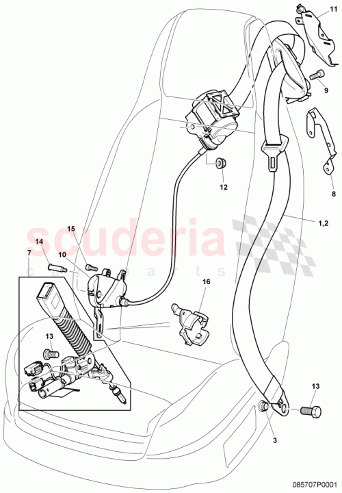 Part Diagram for Bentley 3W3 857 821