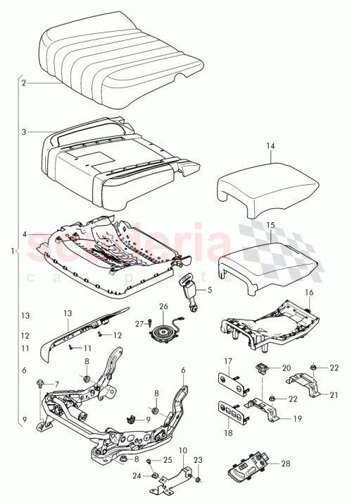 Part Diagram for Bentley 4W0 885 405 AA