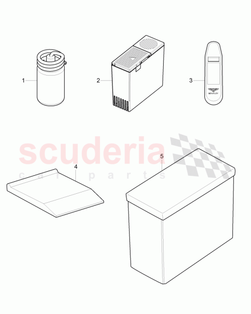 Part Diagram for Bentley JNV 600 025