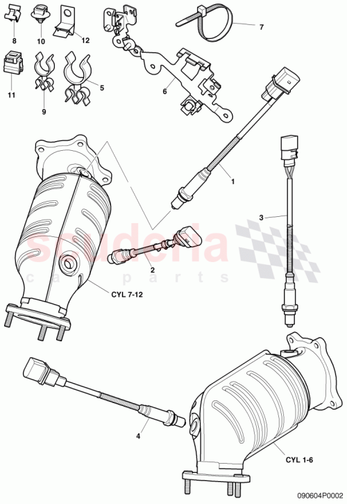 Part Diagram for Bentley 1K0998262F