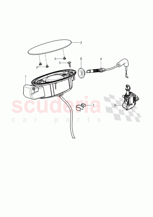 Part Diagram for Bentley 3W7809857J