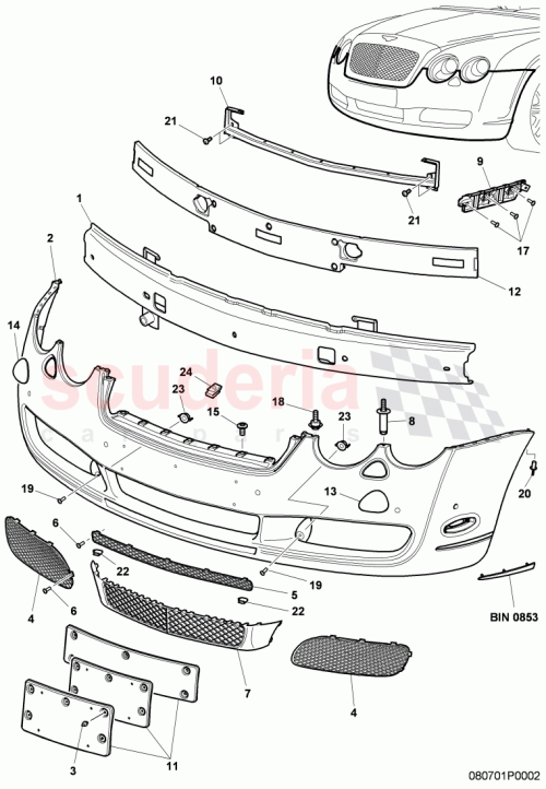 Part Diagram for Bentley N90959101