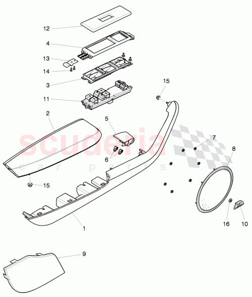 Part Diagram for Bentley 3W3868148