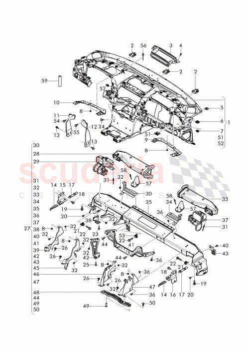 Part Diagram for Bentley 3W2 857 017 AA