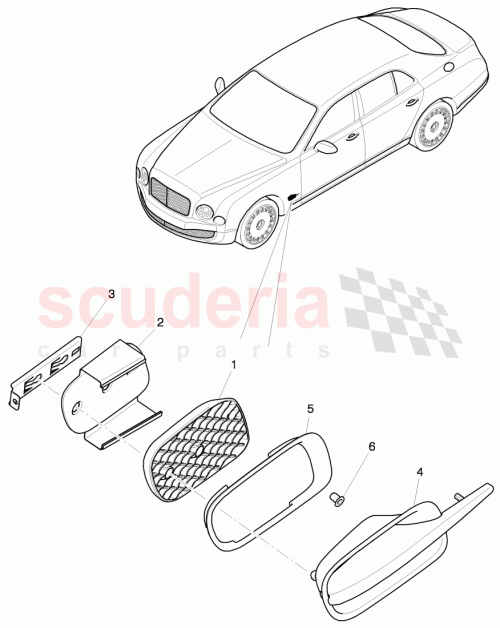 Part Diagram for Bentley 3Y5837271