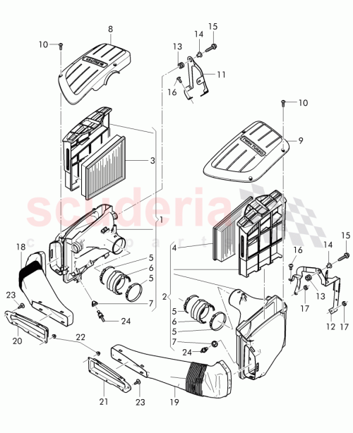 Part Diagram for Bentley 3W0 129 320