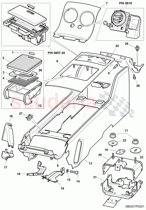 Part Diagram for Bentley 3W8863520A