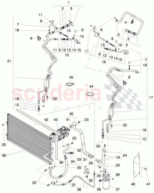 Part Diagram for Bentley 3W0713315A