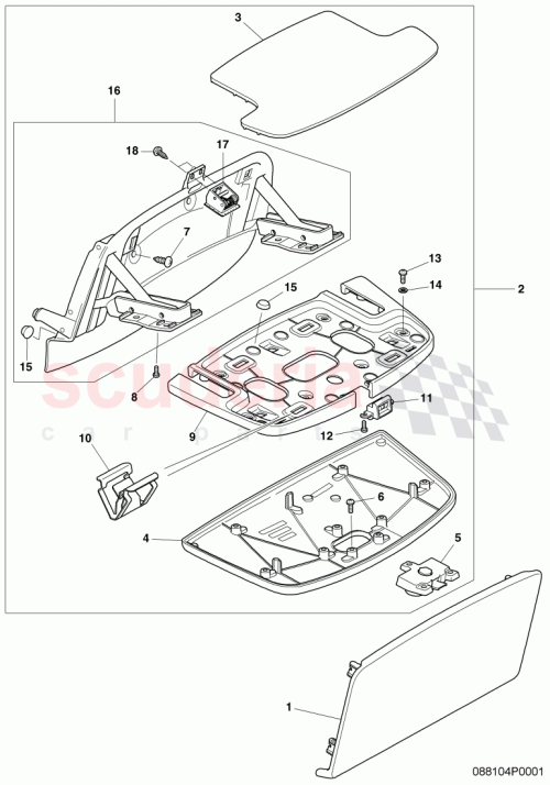 Part Diagram for Bentley 3W5881295