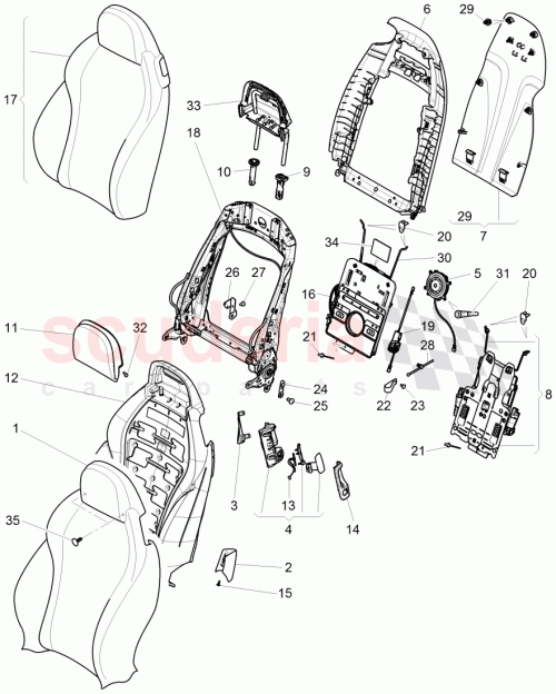 Part Diagram for Bentley 3W3881646