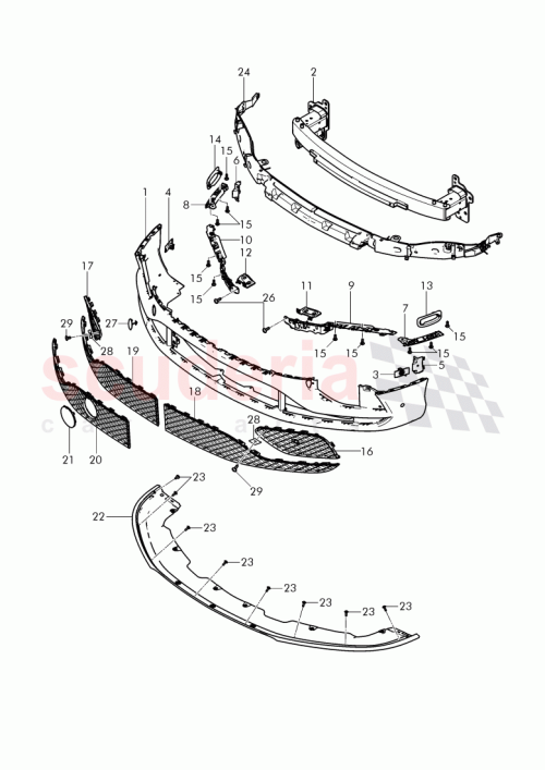 Part Diagram for Bentley 3W3 807 647 E