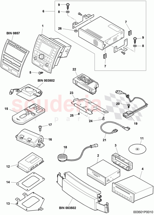Part Diagram for Bentley 3W0 919 859 E