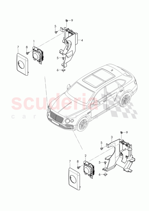 Part Diagram for Bentley 36A 907 541