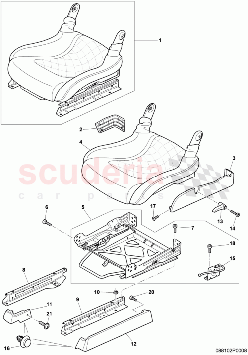 Part Diagram for Bentley 3W0881654