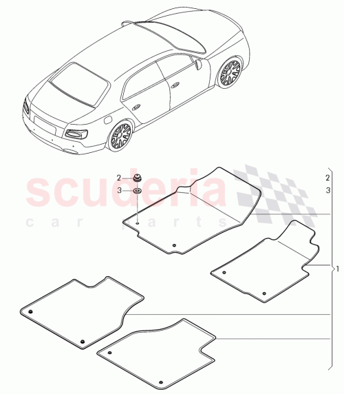 Part Diagram for Bentley 4W2 863 691