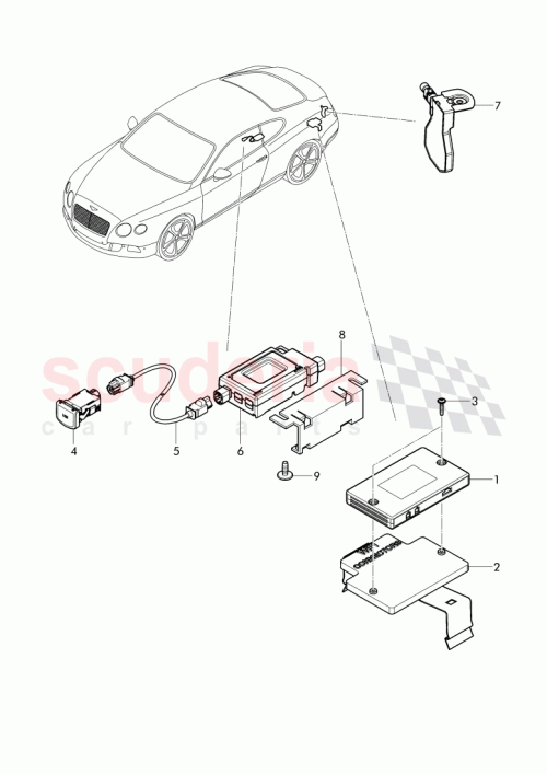 Part Diagram for Bentley 3W0 971 157 B
