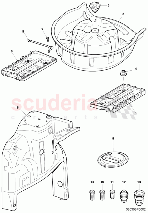 Part Diagram for Bentley 3W7810363P