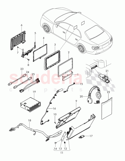 Part Diagram for Bentley 4H0 881 689 A
