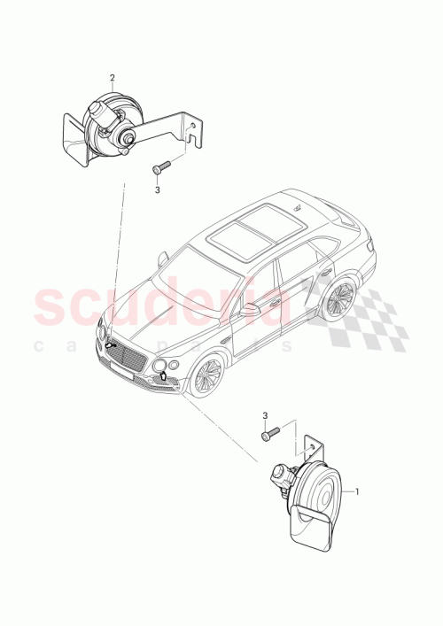 Part Diagram for Bentley 4M0 951 209
