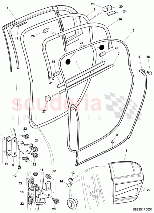 Part Diagram for Bentley 3D4833401B