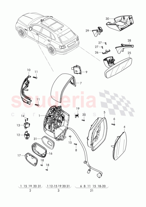 Part Diagram for Bentley 4M0 857 519