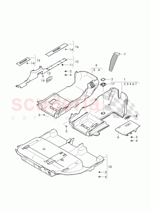 Part Diagram for Bentley 4M2 864 778 A