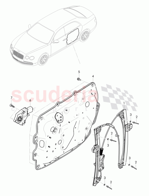 Part Diagram for Bentley 4W0 839 461 A