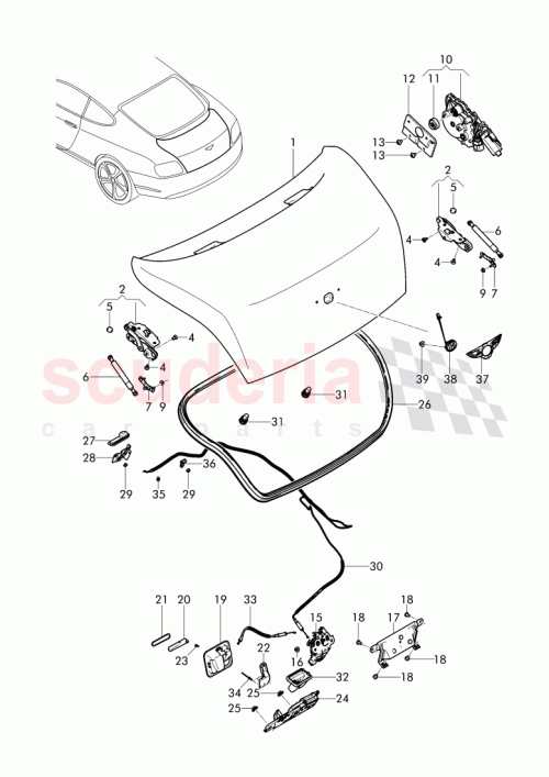 Part Diagram for Bentley 3W0 827 520