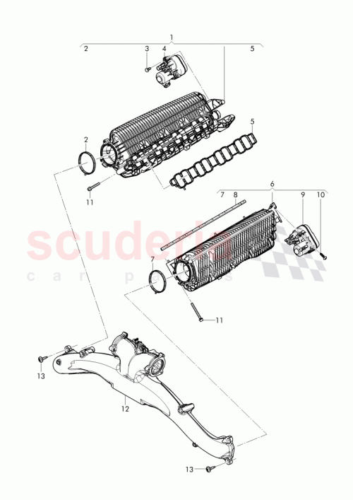 Part Diagram for Bentley 057 129 707 B
