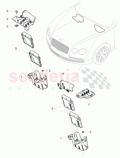 Part Diagram for Bentley 4W1 906 131 A
