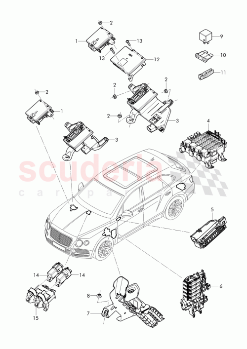 Part Diagram for Bentley 8D0941802