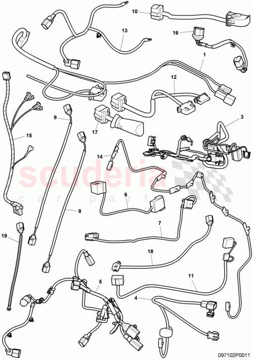 Part Diagram for Bentley 3W0971623