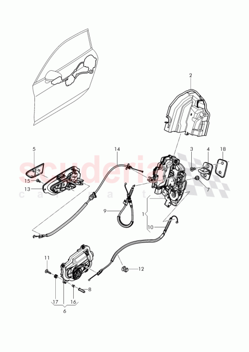 Part Diagram for Bentley 3W0837017