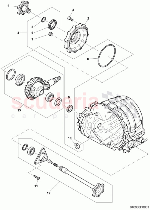 Part Diagram for Bentley 3W0409355