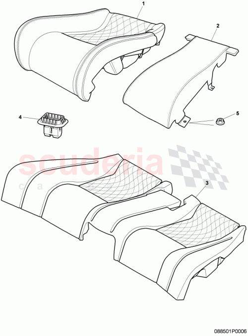 Part Diagram for Bentley 3W7885031